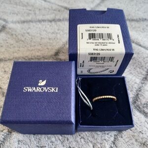 Swarovski Matrix Band Ring rose gold tone size 55 ROSE GOLD eternity band